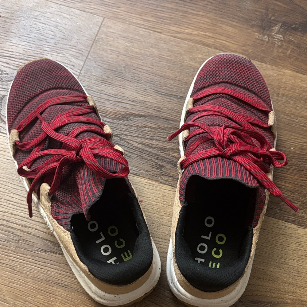HOLO ECO Women's Stylish Red Athletic Sneakers - Picture 4 of 8